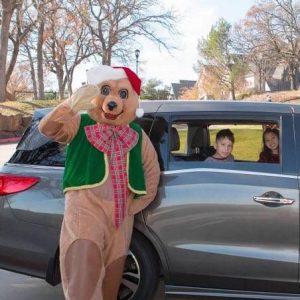 Christmas Bear Mascot and Holiday Performer in DFW