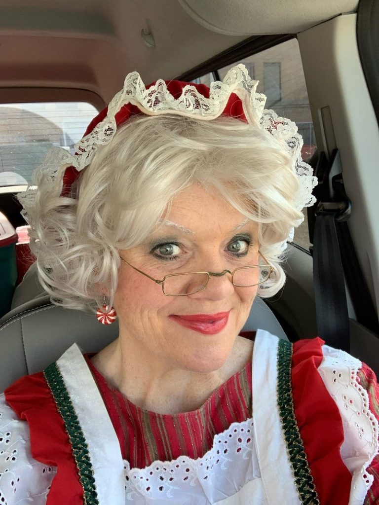 Mrs. Claus in Car